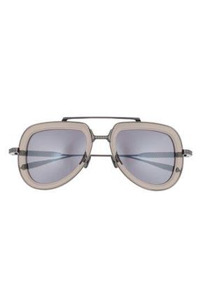 Valentino 50mm Aviator Sunglasses in Black/Grey at Nordstrom Rack