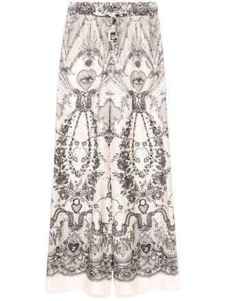 Zimmermann Crush broek met trekkoordtaille - Wit