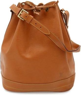 Louis Vuitton Tweedehands leren Louis Vuitton tassen - Dames - Vintage Tas - Bruin - ONE Size - Vintage