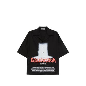 Balenciaga Logo-print Short-sleeve Shirt