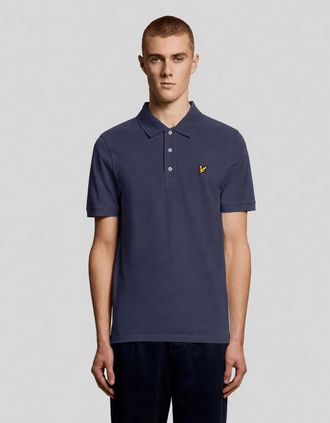 Lyle & Scott Lyle And Scott Mens Cotton Polo Shirt - Navy - Size: 34