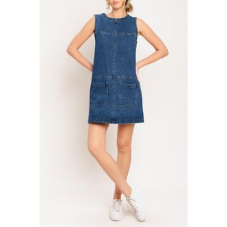 Flying Tomato Denim Minidress in Medium Indigo at Nordstrom Rack, Size Small