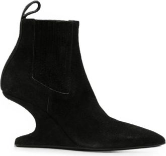 Rick Owens Cantilever 8 Ankle Sharp - Dames - Laarzen met Hak - Zwart - 39 EU - Su&egrave;de - Schoenen
