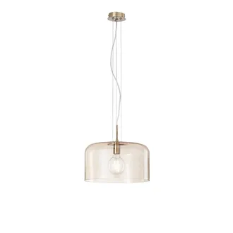 Luce-Ambiente-Design Gibus suspension in Amber Glass 35 Cm