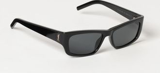Saint Laurent Occhiali da sole in acetato tartarugato con monogramma YSL
