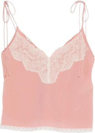 Valentino Sleeveless Tops, female, Pink, 2XS, Top Valentino