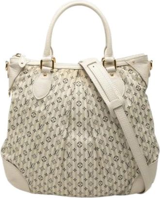 Louis Vuitton Pre-owned Croisette Marina PM - Dames - Vintage Handtas - Beige - ONE Size - Leer - Vintage