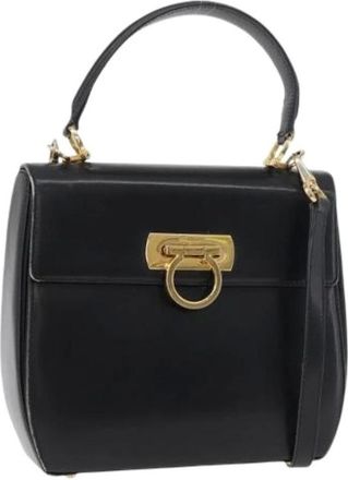 Ferragamo Pre-owned Handbags, female, Black, Size: ONE SIZE Pre-owned Hand Bag