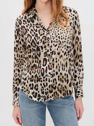 Misa Celine Long Sleeve Top In Leopard Print
