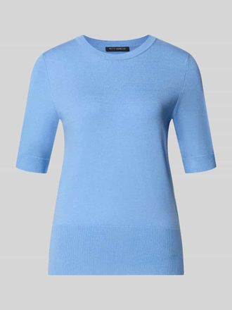 Betty Barclay Strickshirt aus Viskose-Mix mit Rundhalsausschnitt in Bleu, Gr&ouml;&szlig;e 36
