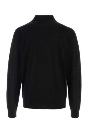 Dsquared2 Mens Black Wool Polo Shirt T-shirts And Polos