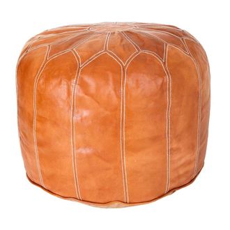 Wanderlust Deco Wanderlust Deco - Puff De Piel Naranja 48x48x35