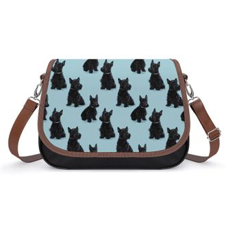Generic Scottish Terrier Dogs Fashion Womens Crossbody Bags Novelty Handbag Shoulder Bag Purse