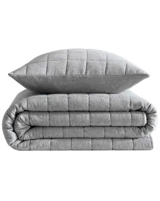 Calvin Klein Melange Flannel Cotton Sham