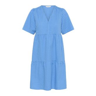 Part Two Marina Jurk met Volant Rok - Dames - Korte kleedjes - Blauw - XS - Kleedjes