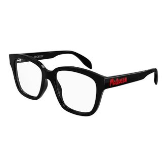 Alexander McQueen AM0333O002 Square Full Rim Eyeglasses - Black