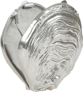 SIMKHAI Tassen, Dames, Grijs, ONE Size, Cove Shell Clutch