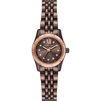 Michael Kors Mk 4844 Rond Dresshorloge - Dames - Horloges - Bruin - ONE Size - Accessoires