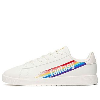 Anta (WMNS) ANTA Skateboarding Series Sneakers White with Rainbow 122038061-2