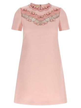 Valentino Garavani Multicolor Virgin Wool Short Womens Dress