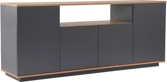 Hanah Home Aparador De Madera <> - 180 X 44 X 75 Cm - Gris Antracita