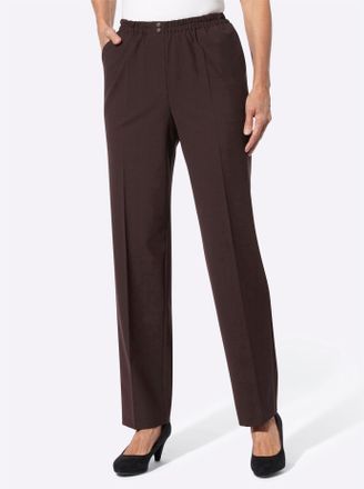 Come On Schlupfhose COME ON, Damen, Gr. 195, Extrakurzgr&ouml;ssen, rot (burgund, meliert), 53% Polyester, 43% Schurwolle, 4% Elasthan, meliert, unifarben, lang, H