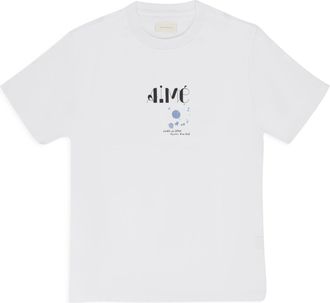 Aim&eacute; Leon Dore White SS Ink Logo Tee