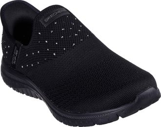 Skechers Womens Virtue - Starlight Hands Free Slip-ins, Black/Black=bbk, 12