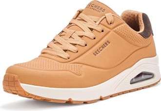 Skechers Womens Uno Rugged Fall Air Ankle Boots, Light Brown, 7 UK