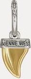 Vivienne Westwood Man. Shark Tooth Single Earring Platinum-gold-black-patina Platinum-gold-black-patina Men