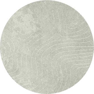 vidaXL Alfombra Para Interiores Y Exteriores Palmeras Verde &Oslash; 120 Cm Vidaxl