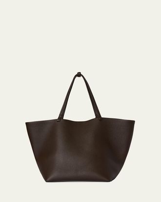 The Row Mens Park XL Leather Tote Bag
