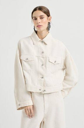 Brunello Cucinelli Cover outerwear jacket in Chalk at Nordstrom, Size 38 It