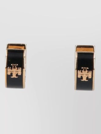 Tory Burch two tone hoop design earrings bijoux