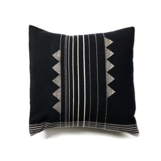 Studio Variously Kora Black Handloom Artisanal Pillow - Cover + Insert at Nordstrom