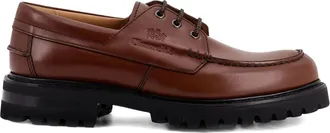 Churchs Brown Pickering Polished Moc Toe Shoes