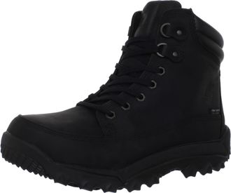 Timberland Mens Rime Ridge Mid WP Hiking Boot, Black, 7.5 UK