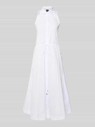 HUGO BOSS Blusenkleid aus Baumwolle mit Tunnelzug in Weiss, Gr&ouml;&szlig;e 32