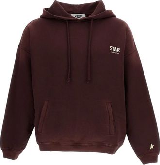 Golden Goose Hoodie - Heren - Hoodies - Rood - L - Katoen - Hoodies & sweatvesten