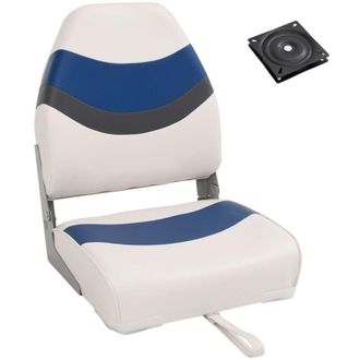 vidaXL Set De Asientos Plegables Para Barco 2 Uds Con Respaldo Alto Vidaxl