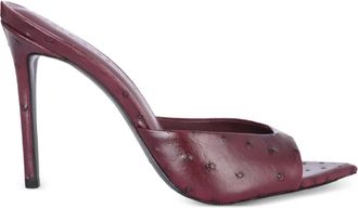 Black Suede Studio Brea point-toe sandals - Red