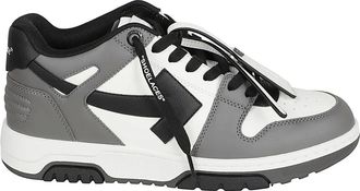 Off-white Schoenen, Heren, Grijs, 40 EU, Leer, Out Of Office Sneakers