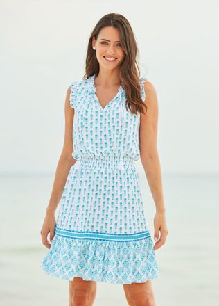 Cabana Life Amalfi Coast Smocked Waist Dress