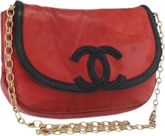 Chanel Pre-owned Shoulder Bags, female, Red, Size: ONE SIZE Pre-owned Vintage Shoulder Bag