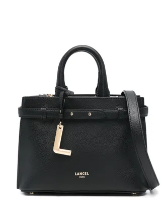 Lancel leather tote bag - women - Nylon/Calf Leather - One Size - Black