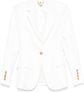 Elisabetta Franchi Mujer, Chaquetas, Blanco, Talla: M