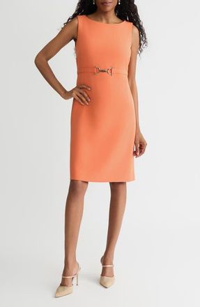 Kasper Belted Sheath Dress in Mandarin at Nordstrom, Size 16