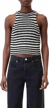 Closed Stripe Tank Top In Black/white
