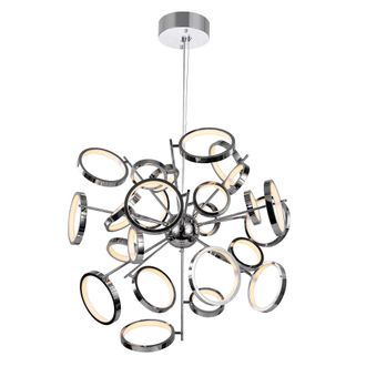 CWI Lighting Colette LED Chandelier With Chrome Finish Lumens 4940