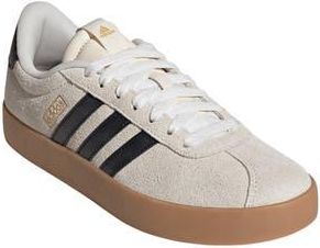 adidas VL Court 3.0 Sneaker in Cream White/Black/Gold Met. at Nordstrom Rack, Size 10.5